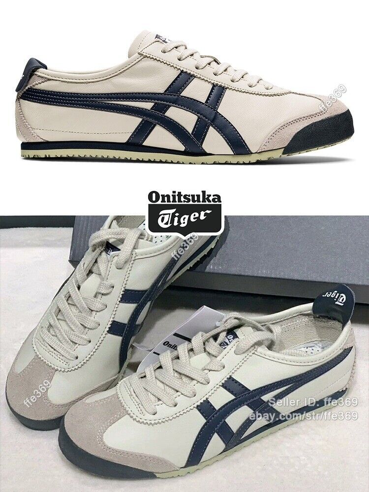 Buy Now Onitsuka Tiger Unisex Birch/Peacoat MEXICO 66 Sneakers 1183C102-200 new