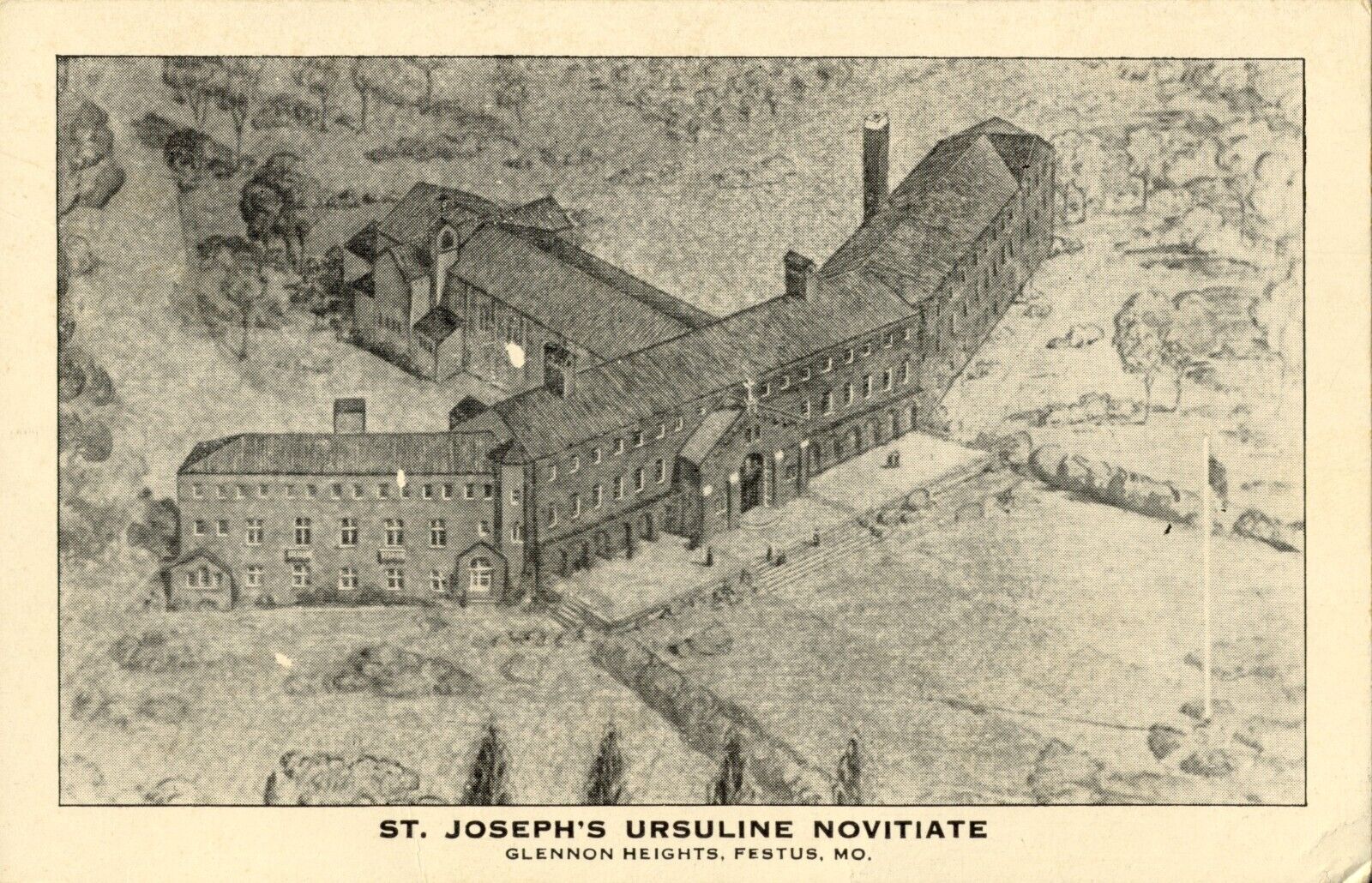 St. Joseph\'s Ursuline Novitiate, Glennon Heights, Festus, Mo. Missouri Postcard