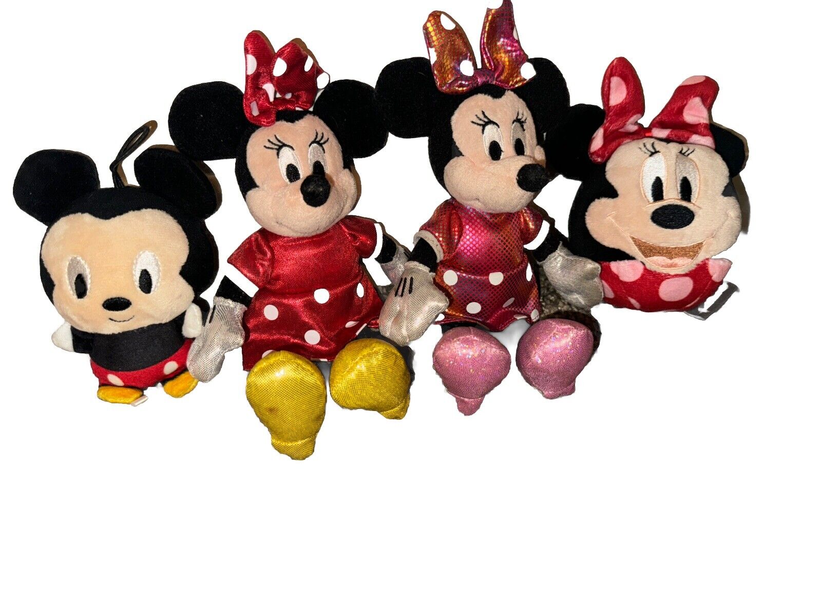 Minnie Mouse 2018 Miniature Plush Hallmark and Ty Brand Set of 4