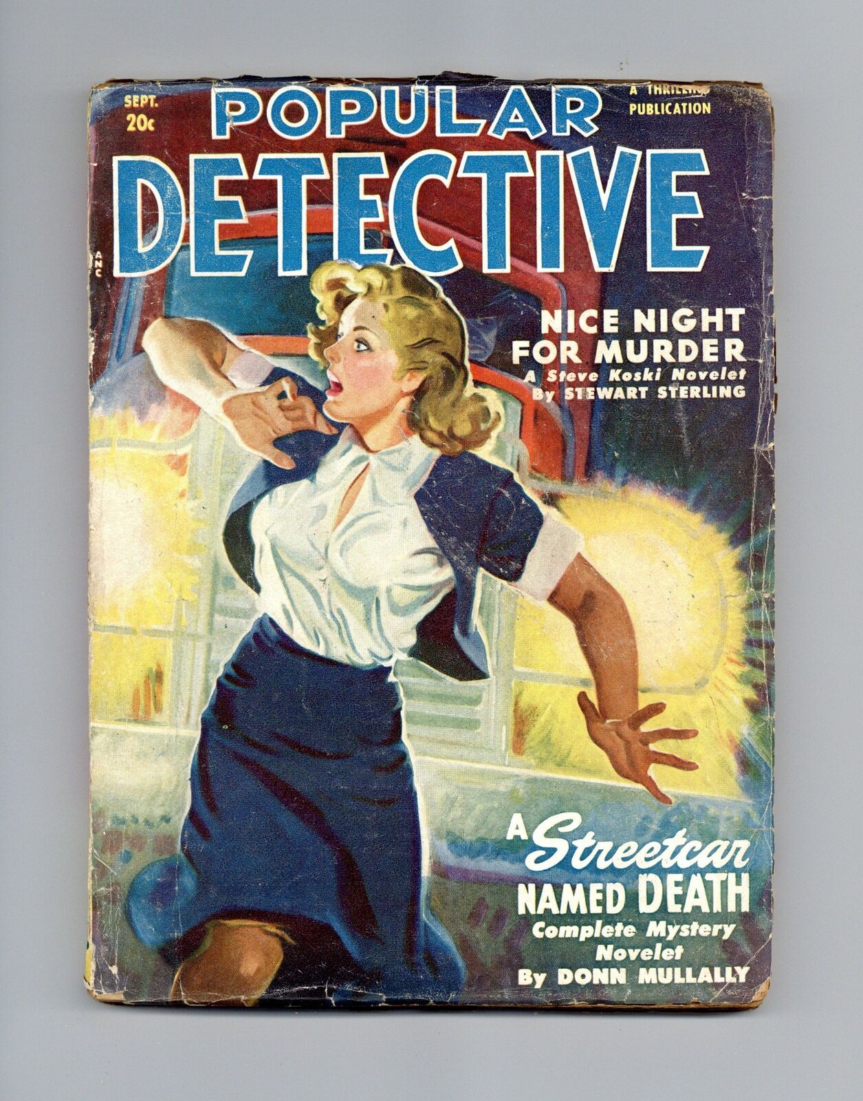 Popular Detective Pulp Sep 1950 Vol. 39 #2 VG- 3.5