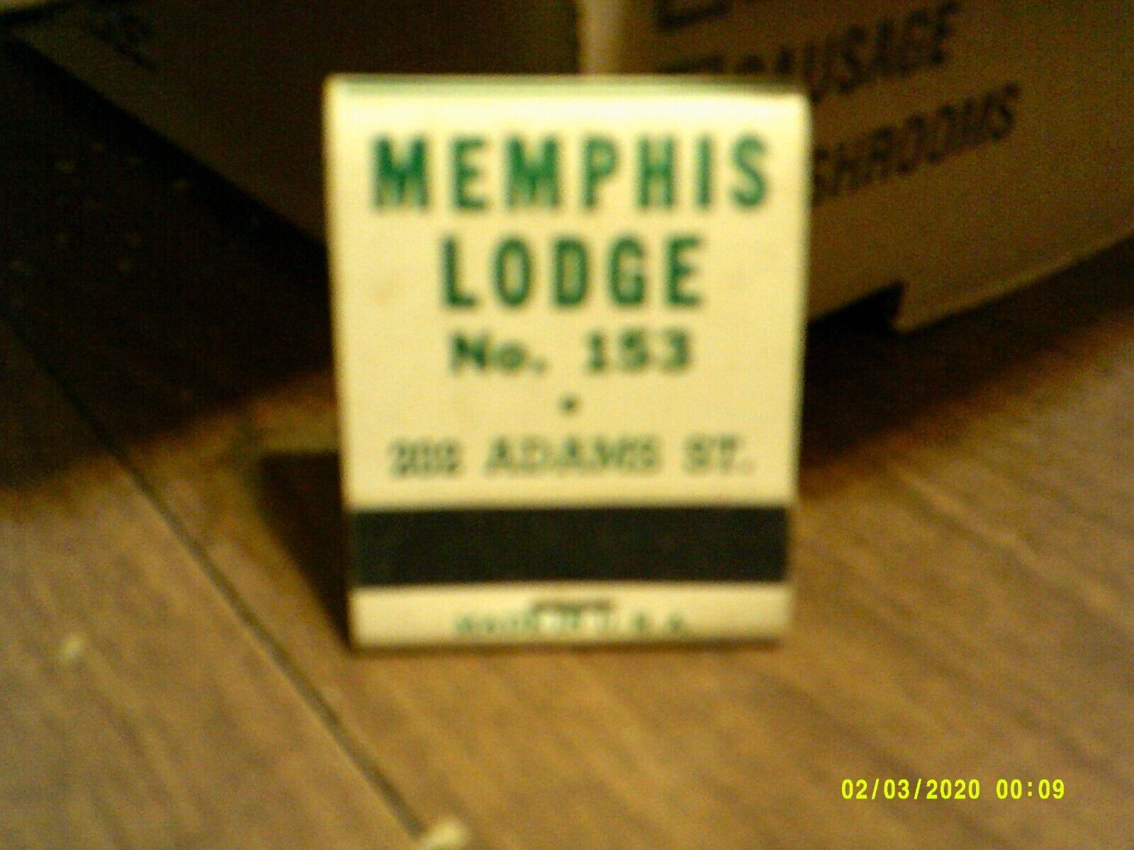 Loyal Order of Moose Memphis Lodge No. 153matchcovers