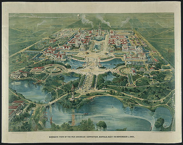 Birdseye view of the Pan-American exposition,Buffalo,May 1 to November 1,1901