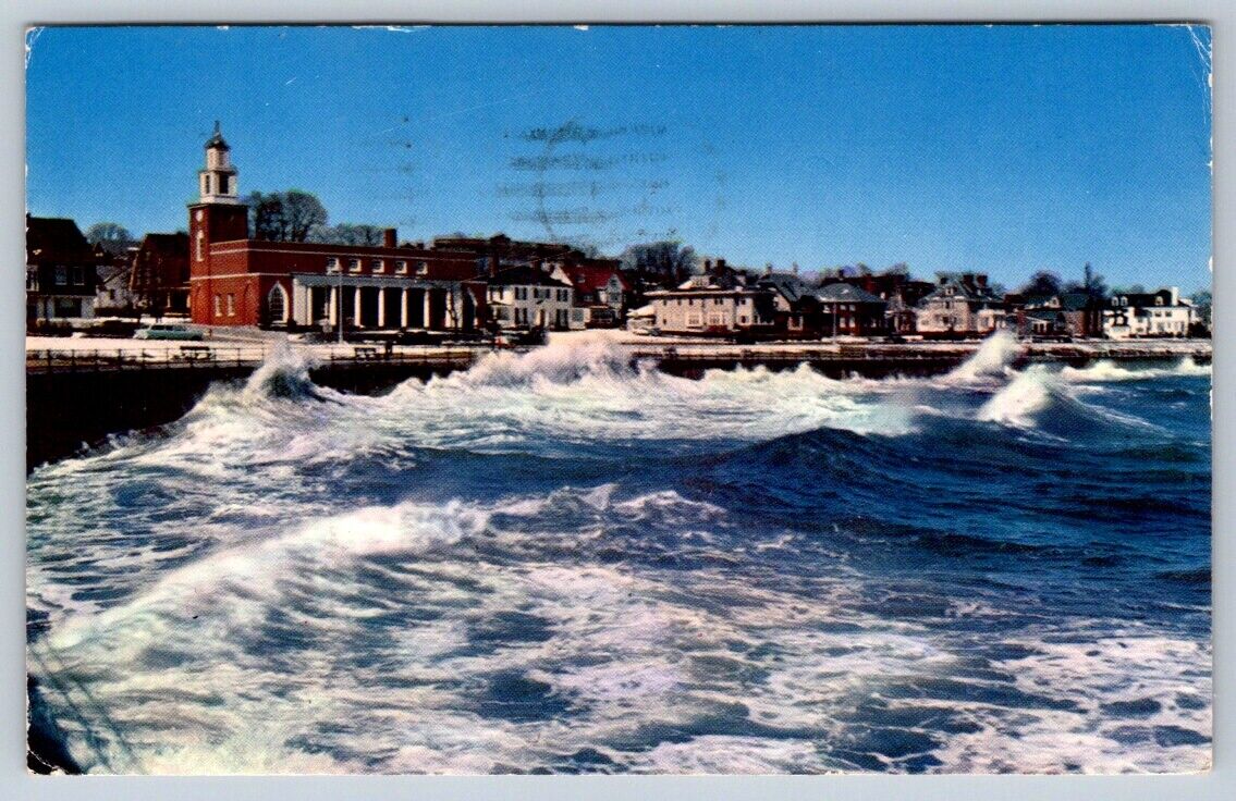 Pounding Surf, First Church Of Christ Scientist, Lynn MA, Vintage 1962 Postcard