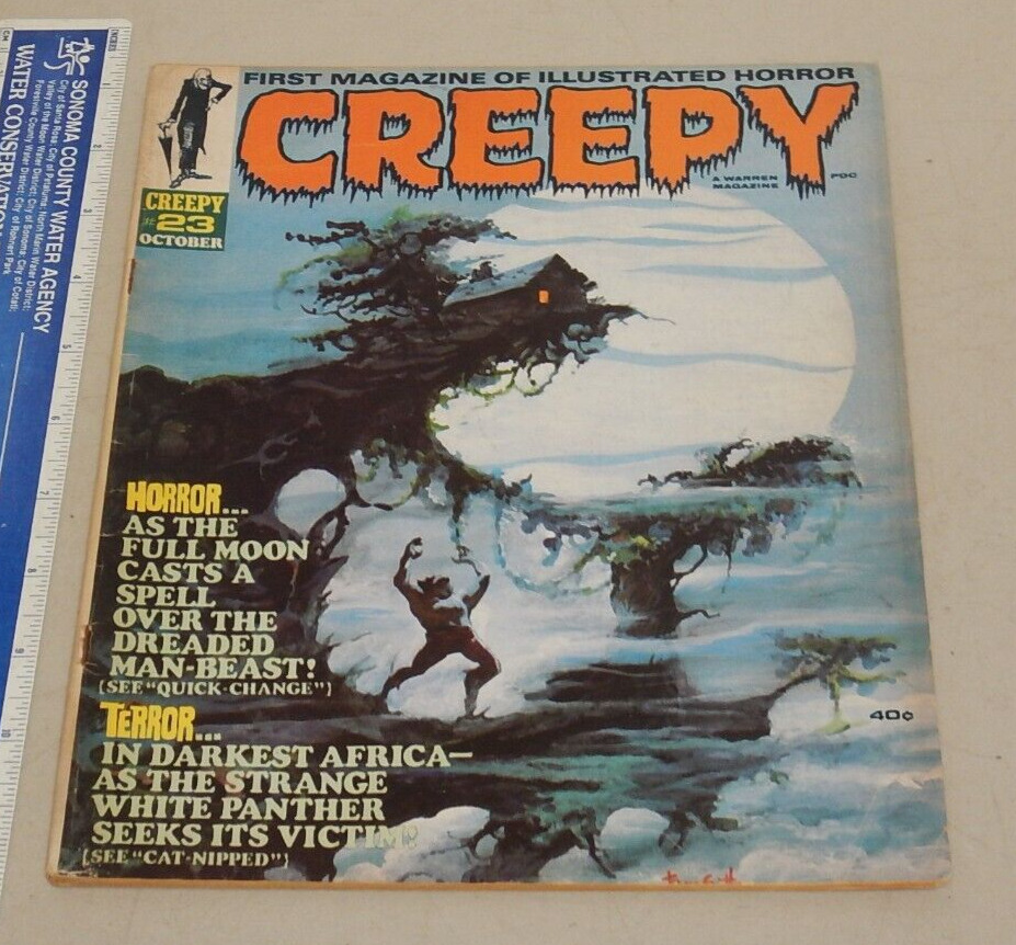 VINTAGE, ORIGINAL CREEPY MAGAZINE #23, OCTOBER 1968,  A WARREN PUBLICATION
