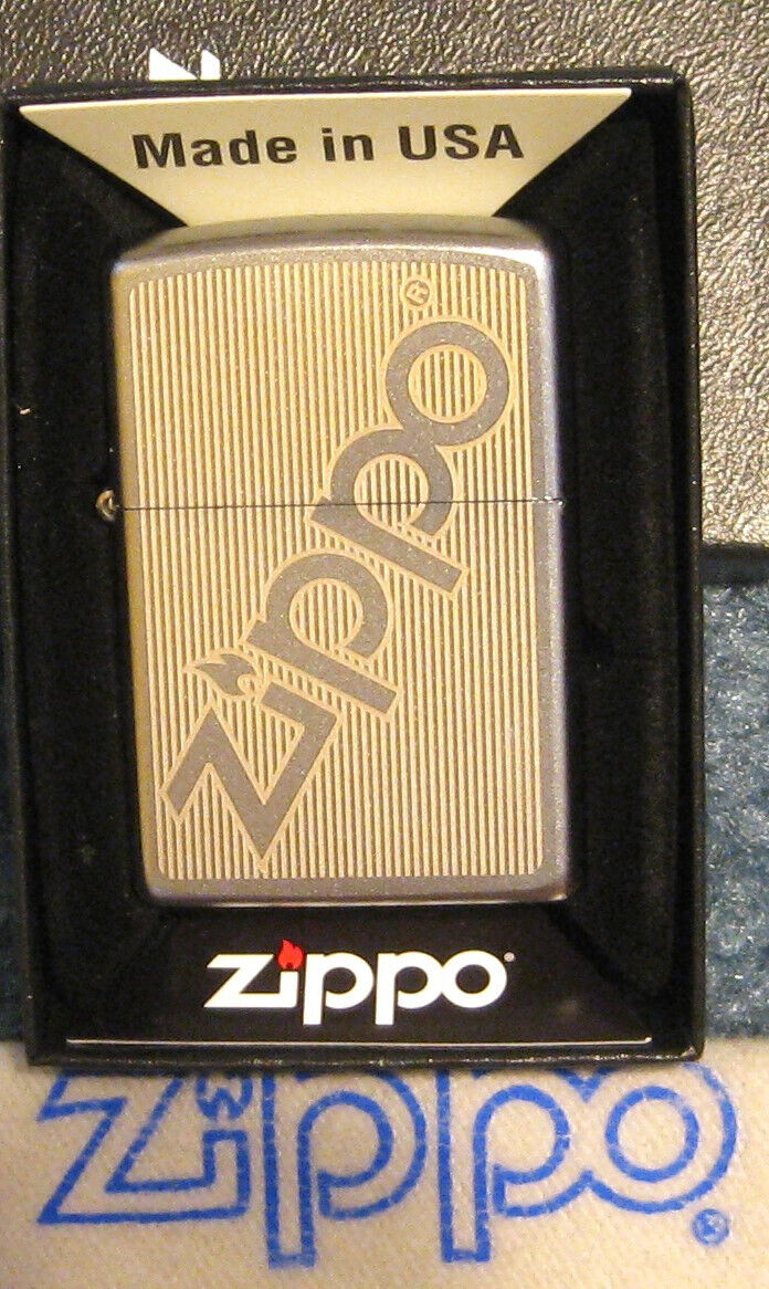 ZIPPO SPRING PRICE FIGHTER Lighter LOGO DESIGN Stripes 29701 New SEALED