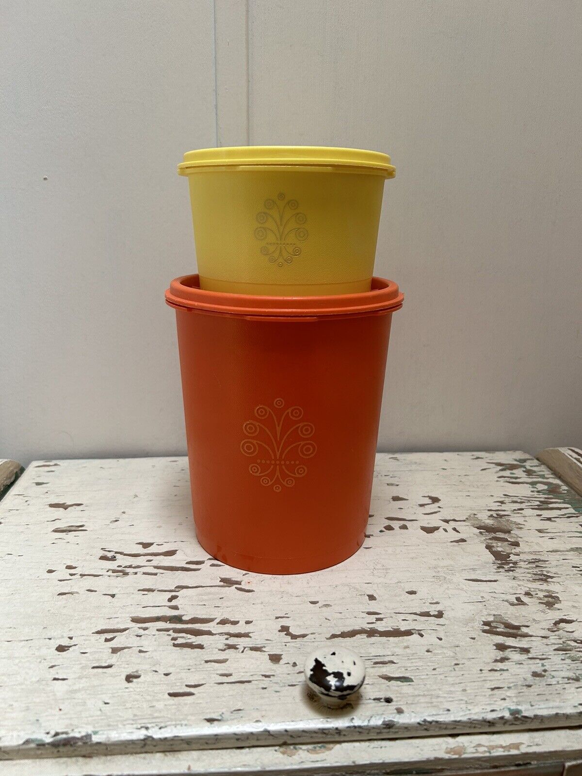 Vintage Tupperware Canister Lot Of 2