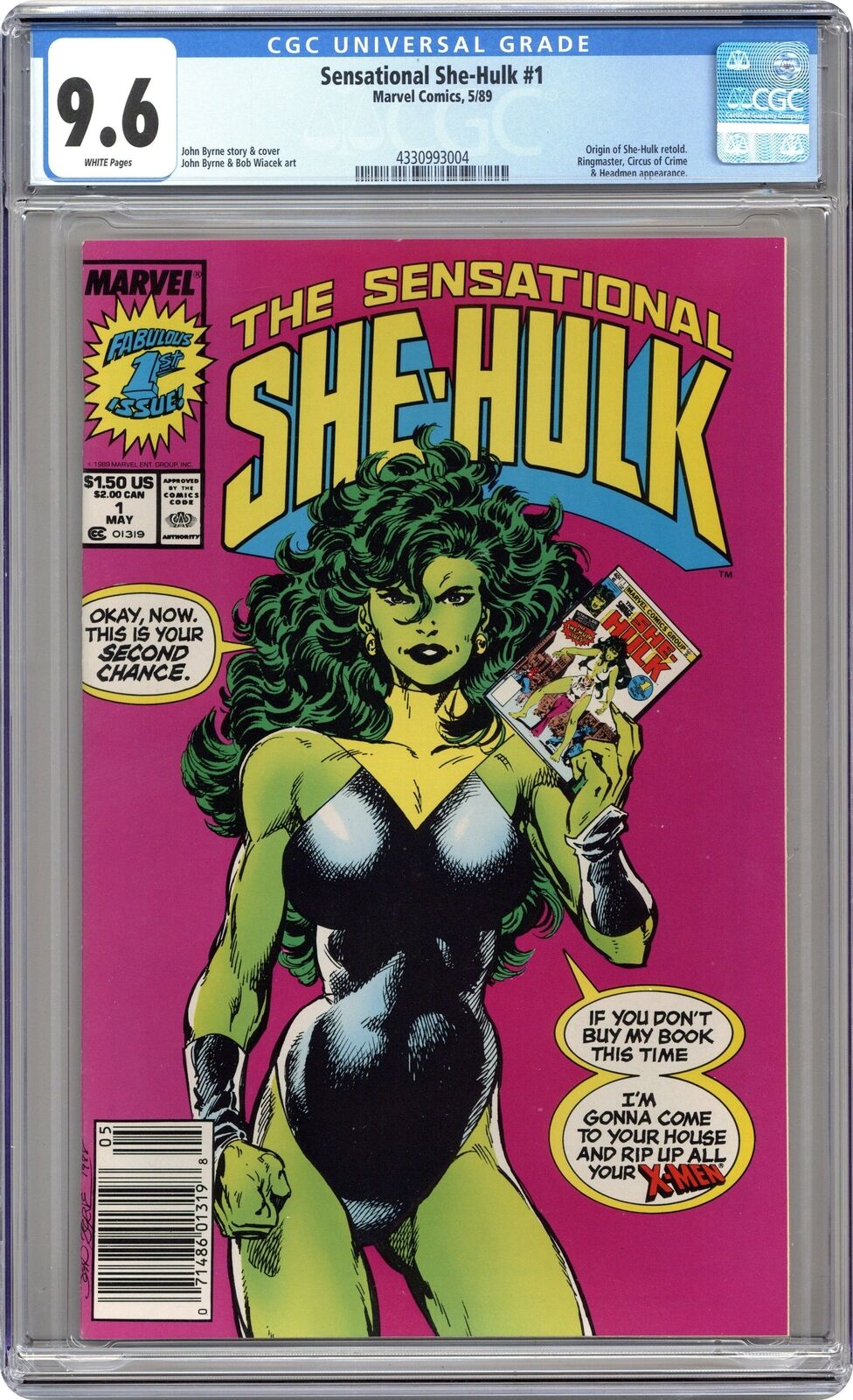 Sensational She-Hulk #1 CGC 9.6 1989 4330993004