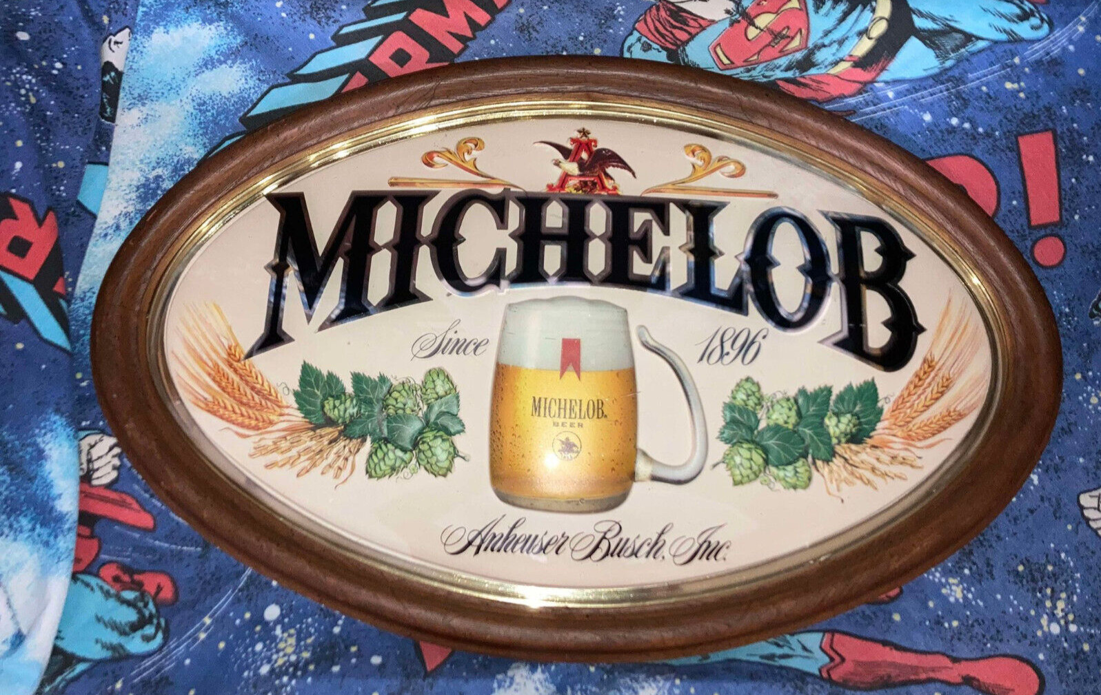 Vintage 1970\'s Michelob Beer Anheuser Busch, Inc. Since 1896 Plastic Pub Sign