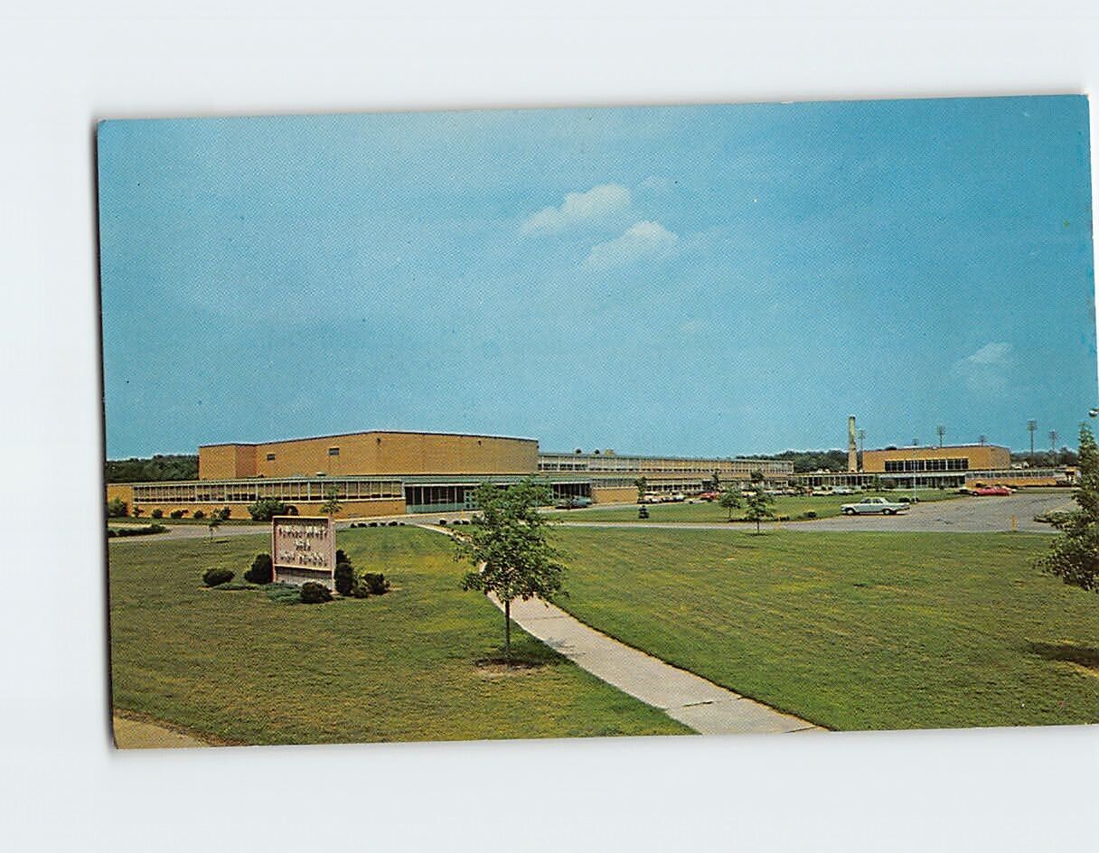 Postcard Punxsutawney Area High School Pennsylvania USA