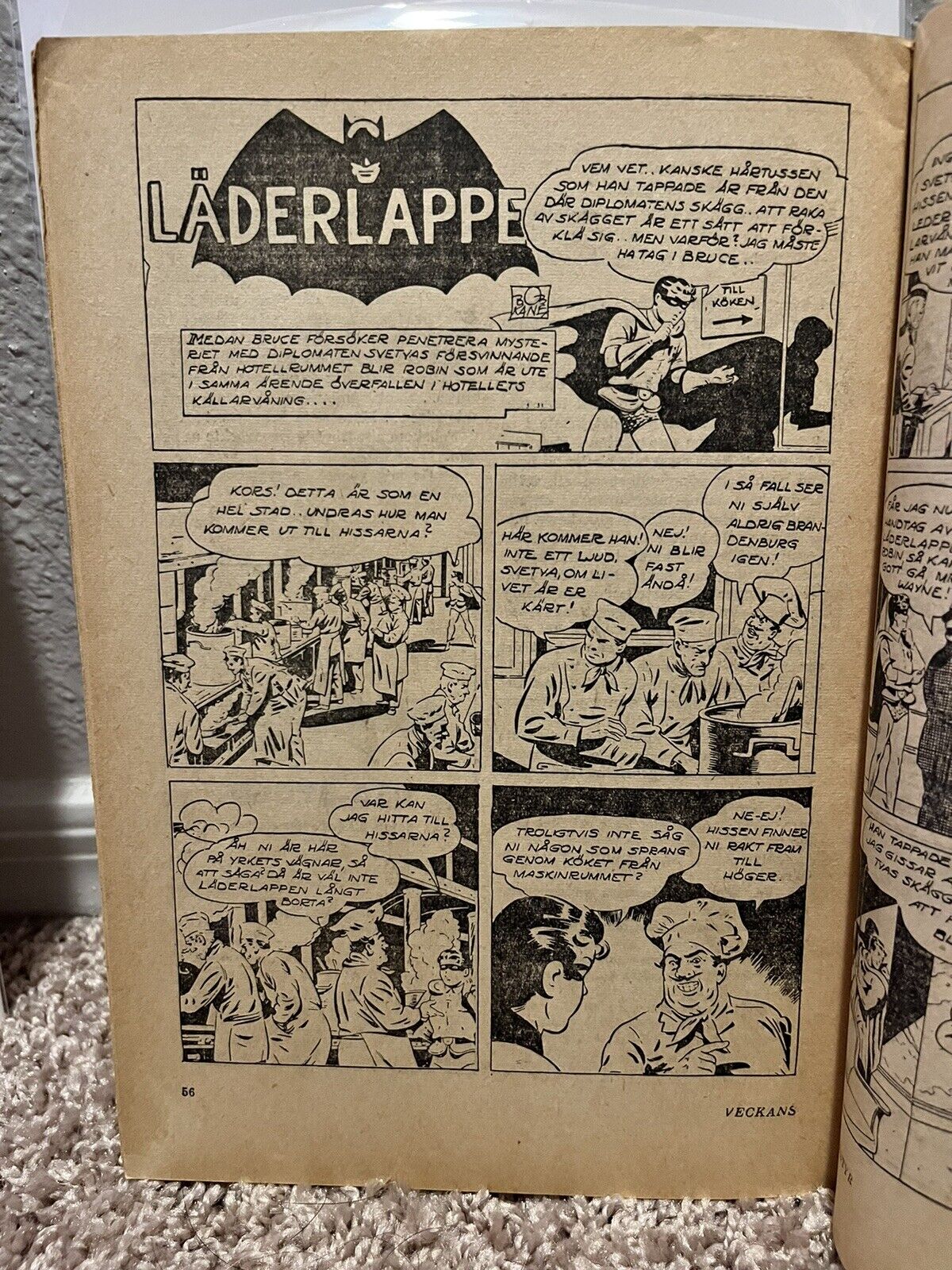 Batman Superman Veckans Aventyr 3 1947 Foreign Comics