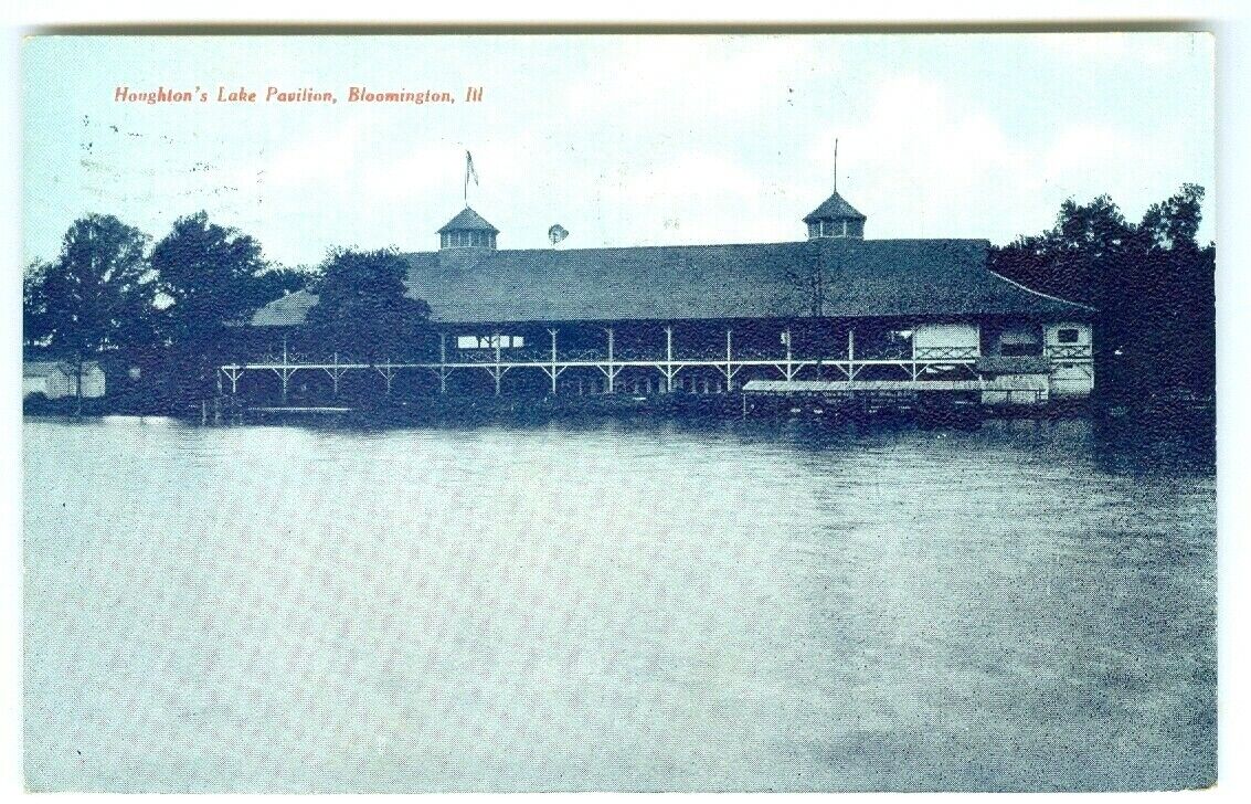 Bloomington IL Houghton\'s Lake Pavilion 1908