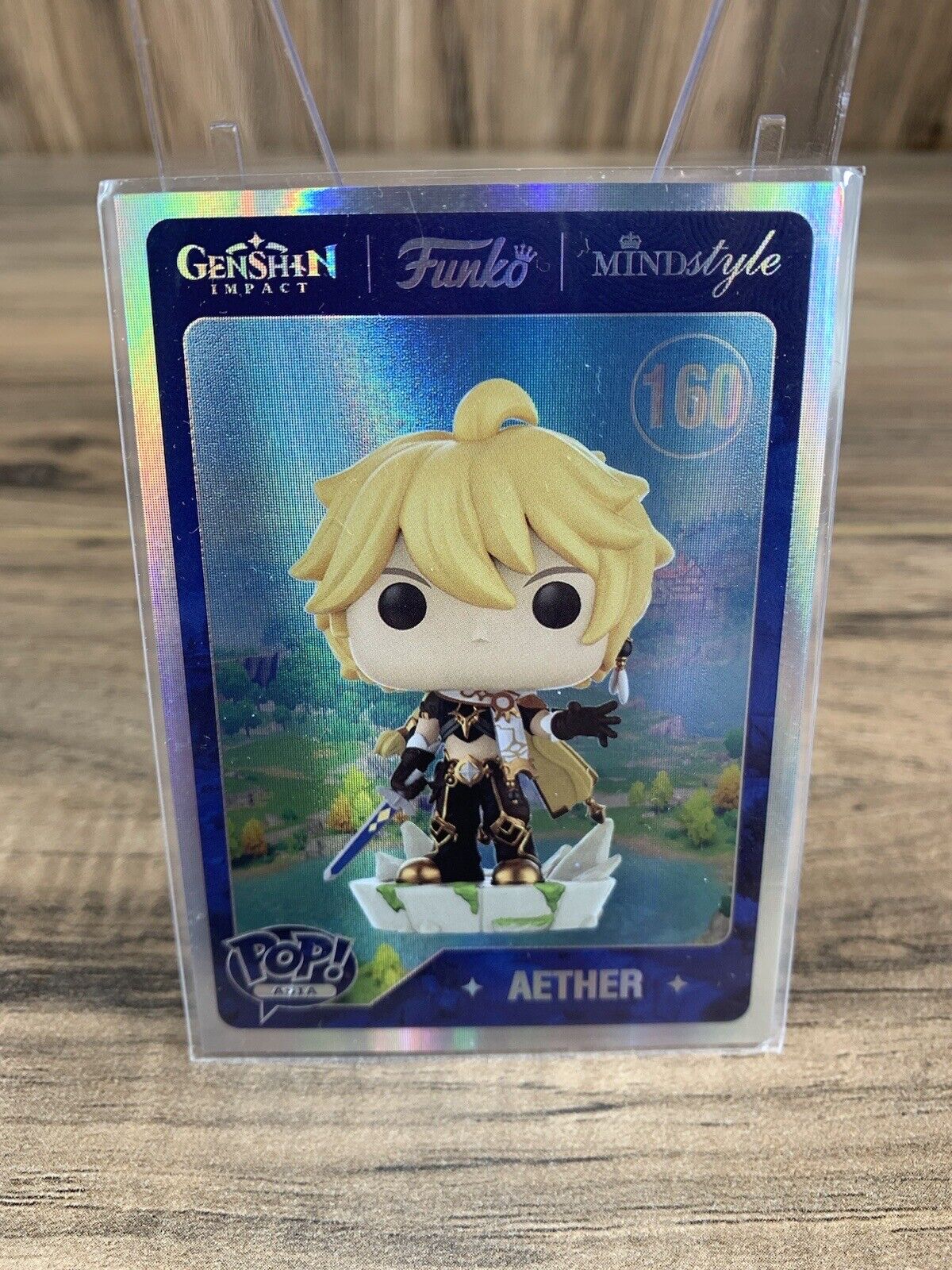 Aether Foil Promo Card #160 SDCC 2022 Exclusive Mindstyle Funko Genshin Impact