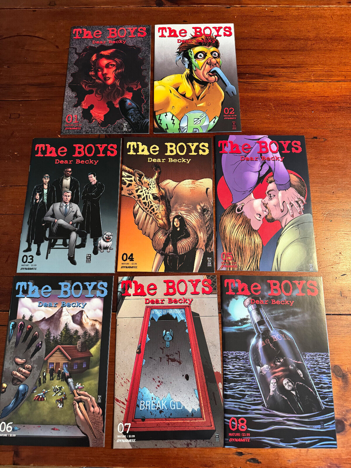 The Boys:Dear Becky (2020) #1-8 Complete Set-Garth Ennis-Very Nice-FAST SHIPPING