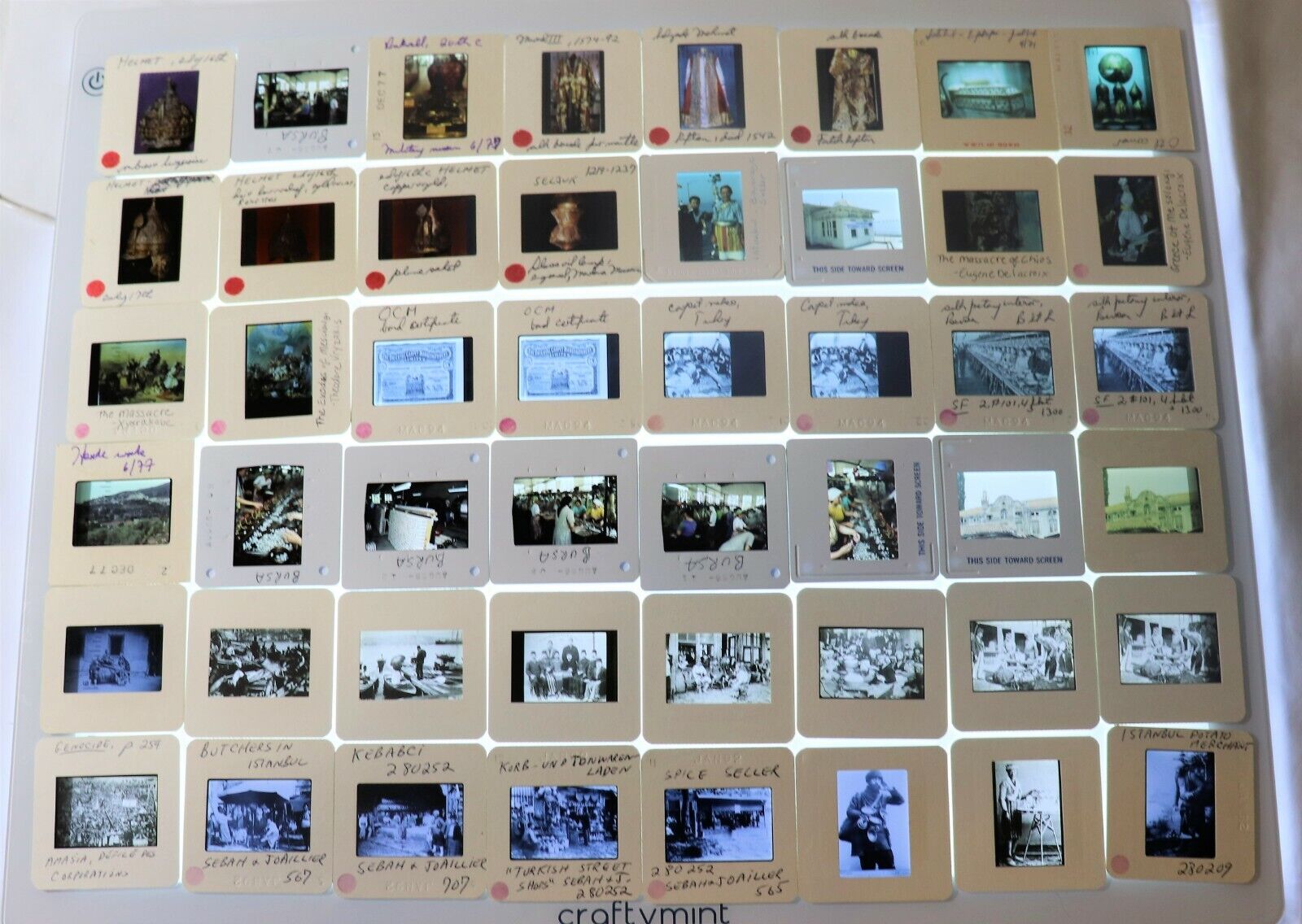 48 Vintage 1960s-90s Photographic Slides Vacation Family Kids Greece Canada US 9