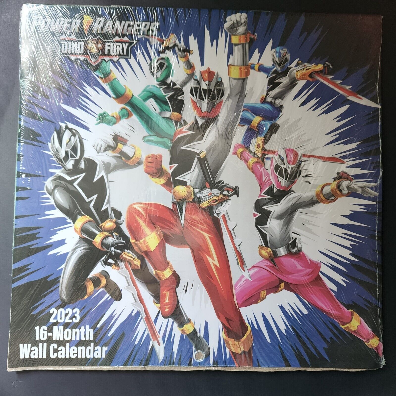 NEW Mighty Morphin\' Power Rangers Calendar 2023 Dino Fury