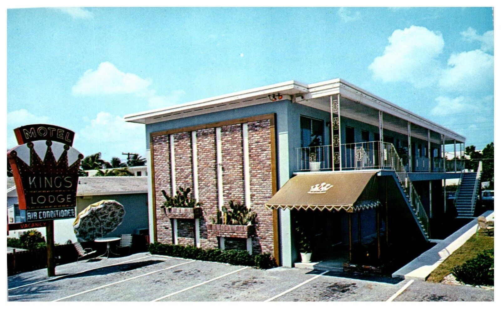 Kings Lodge West Palm Beach, FL Hotel Motel Advertising POSTCARD
