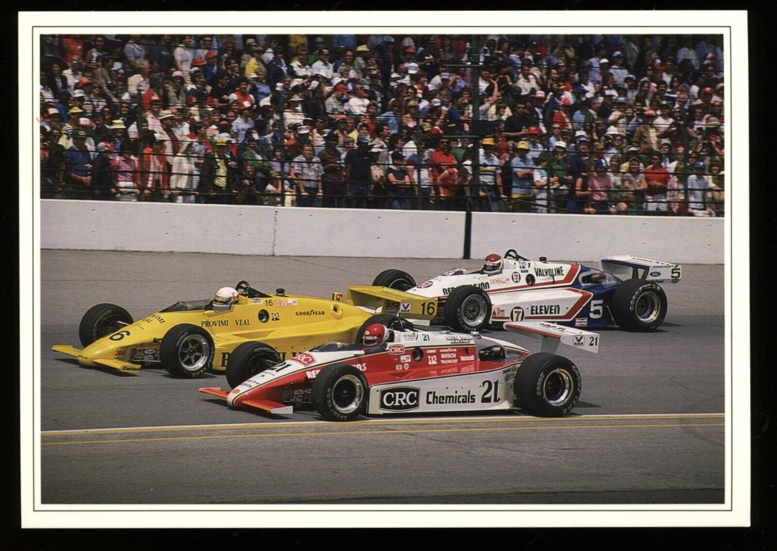 Rahal Holbert Bettenhausen Jr. 1984 Indianapolis Indy 500 Racing Postcard