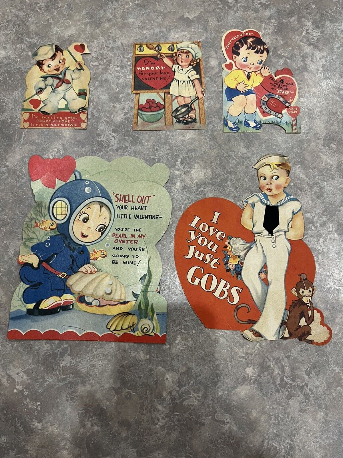 Vintage 1950\'s Valentine Cards