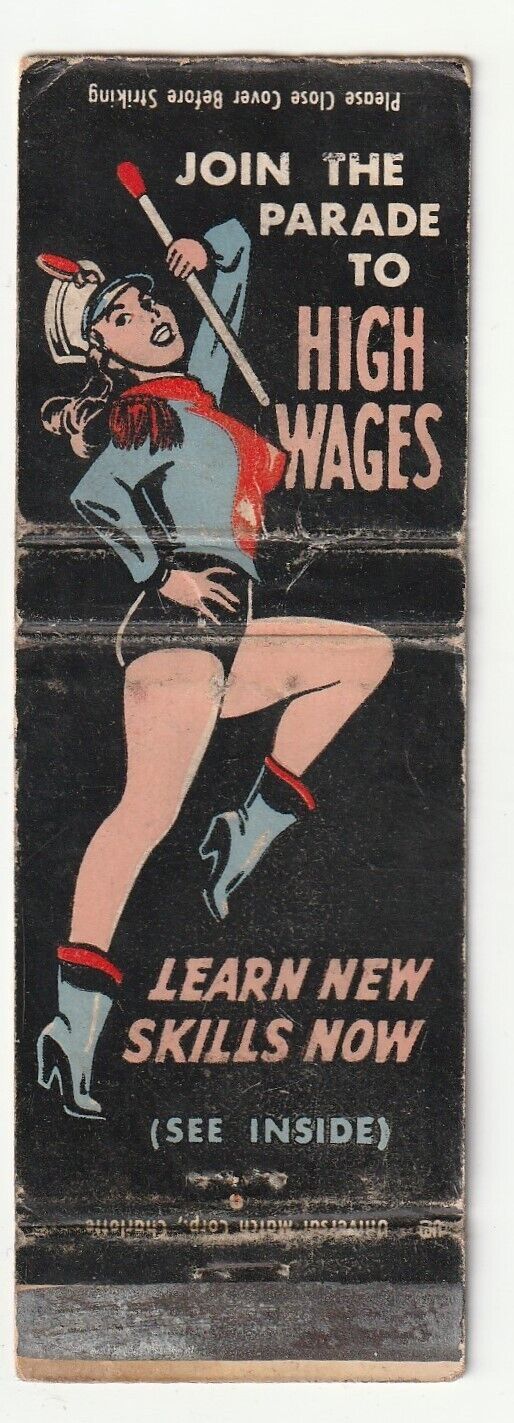 MATCHBOOK COVER - NATIONAL HEAVY EQUIPMENT TRAINING - MILLVILLE NEW JERSEY