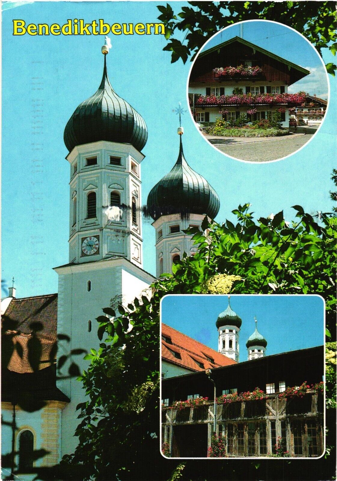 Views of Benediktbeuern Monastery, Benediktbeuern, Germany Postcard