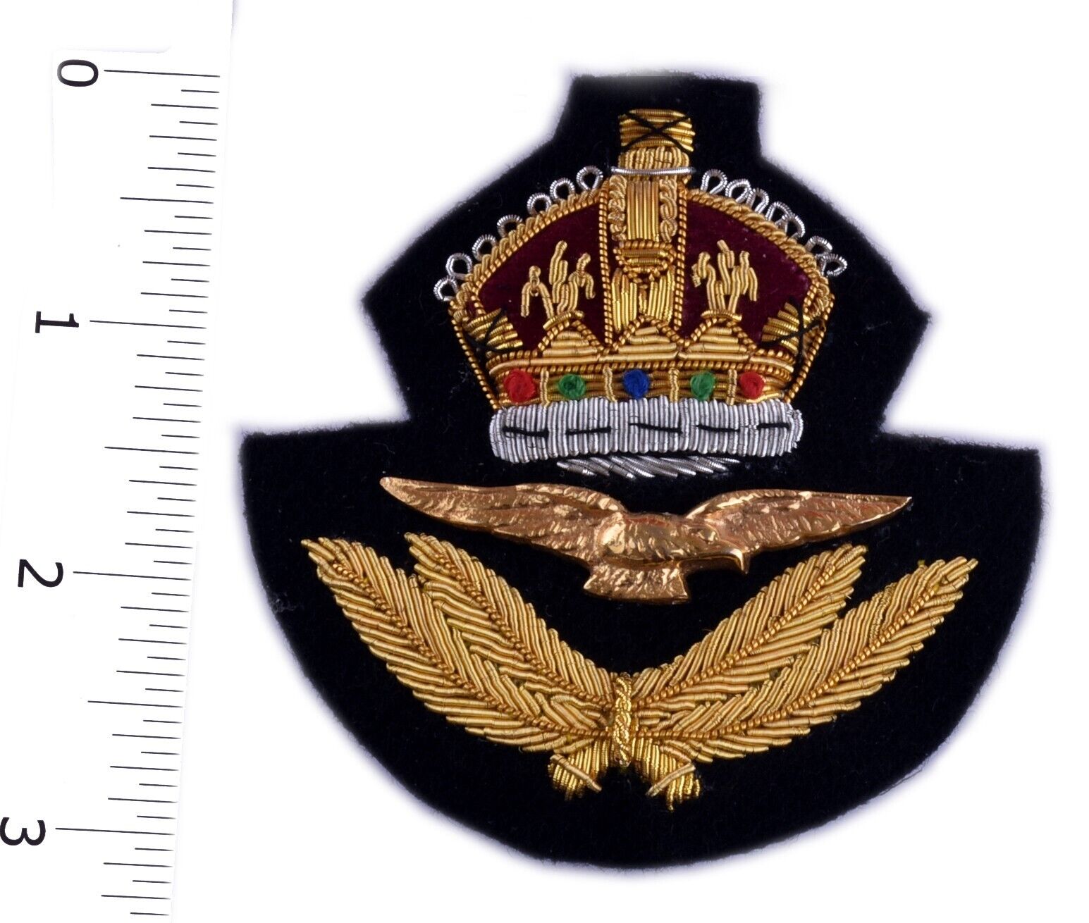 RAF Officers Cap Badge Wire Bullion, LI-EMB-0057