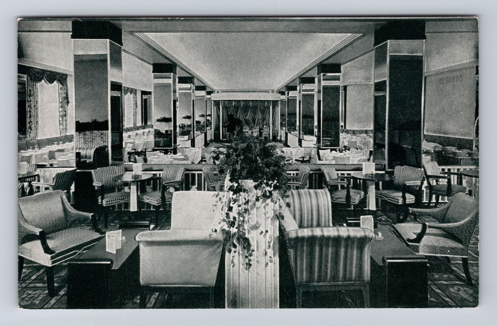 Washington DC, The Hotel Raleigh Advertising, Pall Mall Room, Vintage Postcard