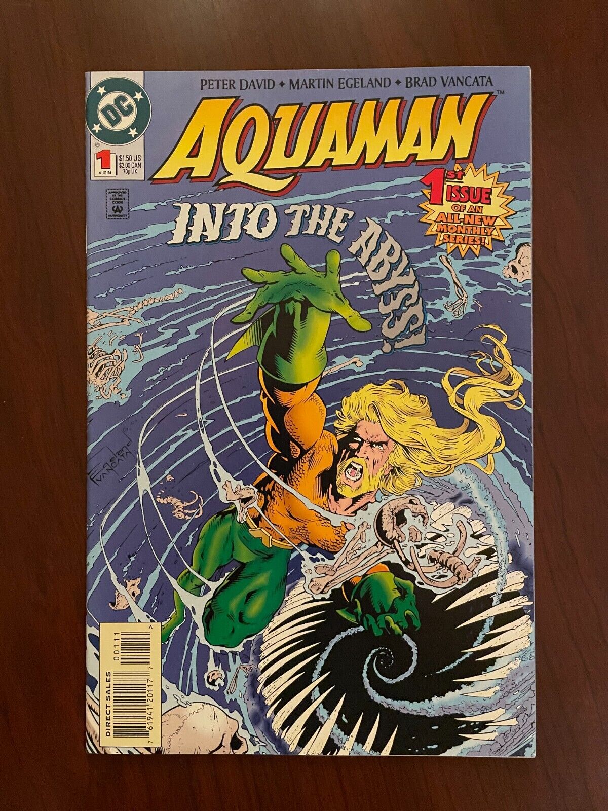 Aquaman #1 (DC Comics 1994) Peter David Aqualad 1st Charybdis 9.6 NM+