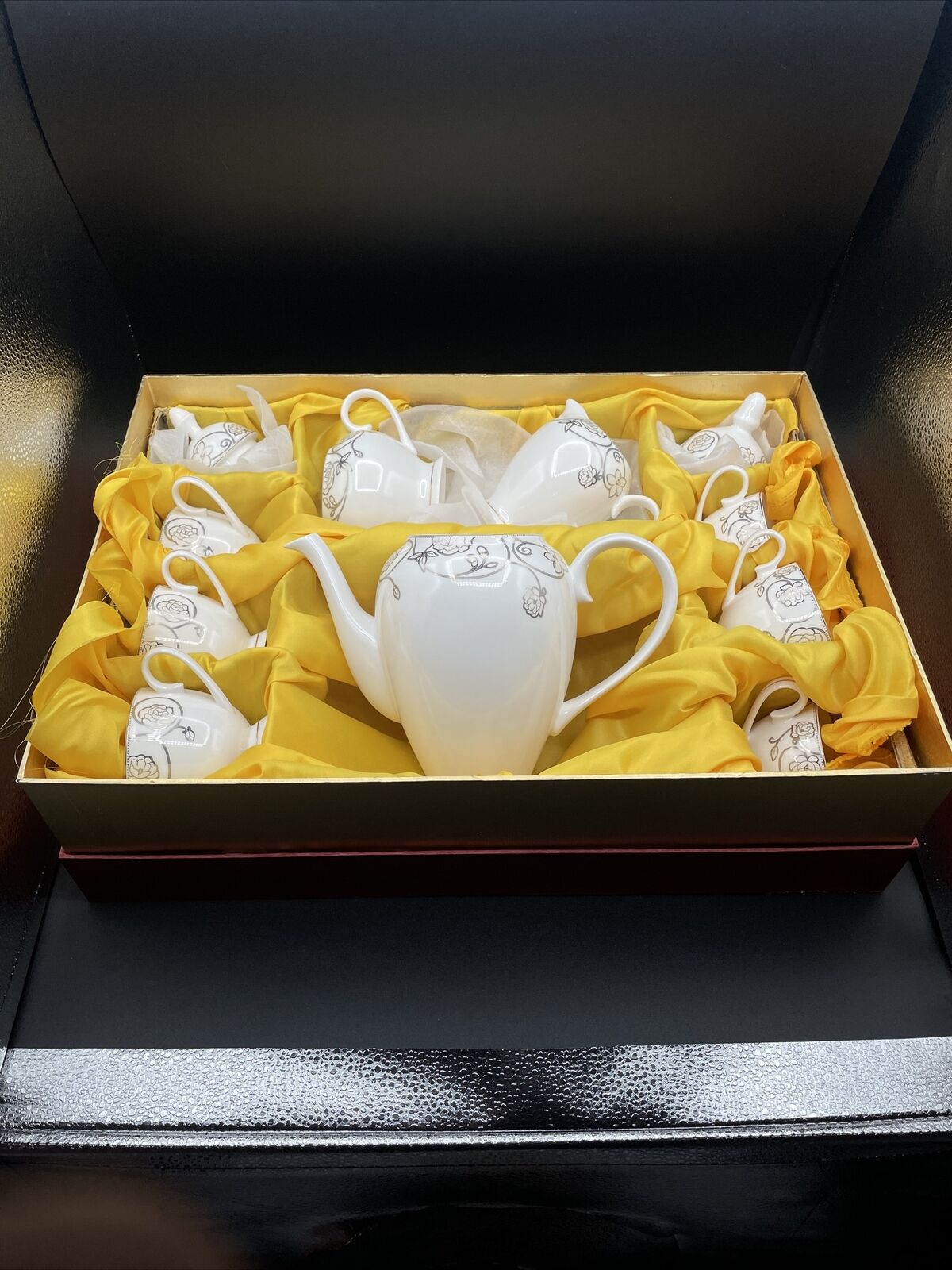 Rare Vintage 18 Pc Jiayu Japanese Tea/coffee set for 6 - Fine Bone China