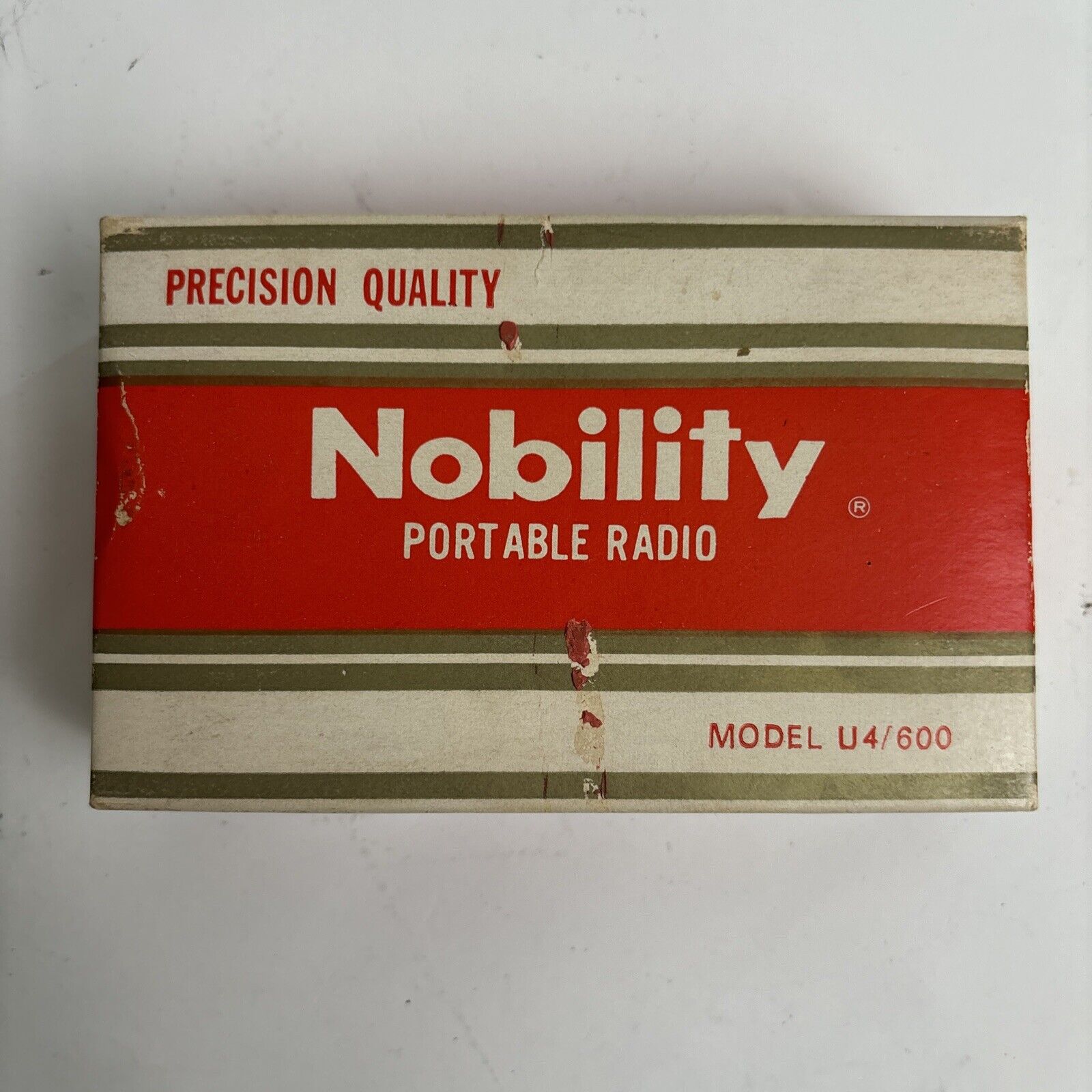 Vintage Precision Nobility Portable Radio. Model U4/600. Made In Hong Kong.