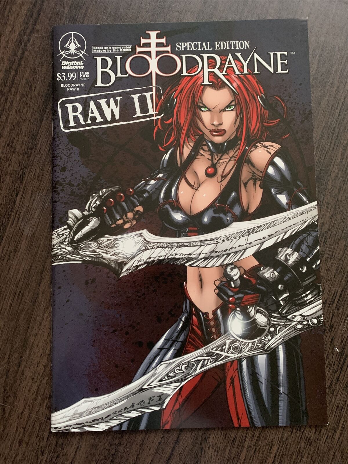 Bloodrayne Raw II #2 Comic Digital Webbing Special Edition Video Game Based