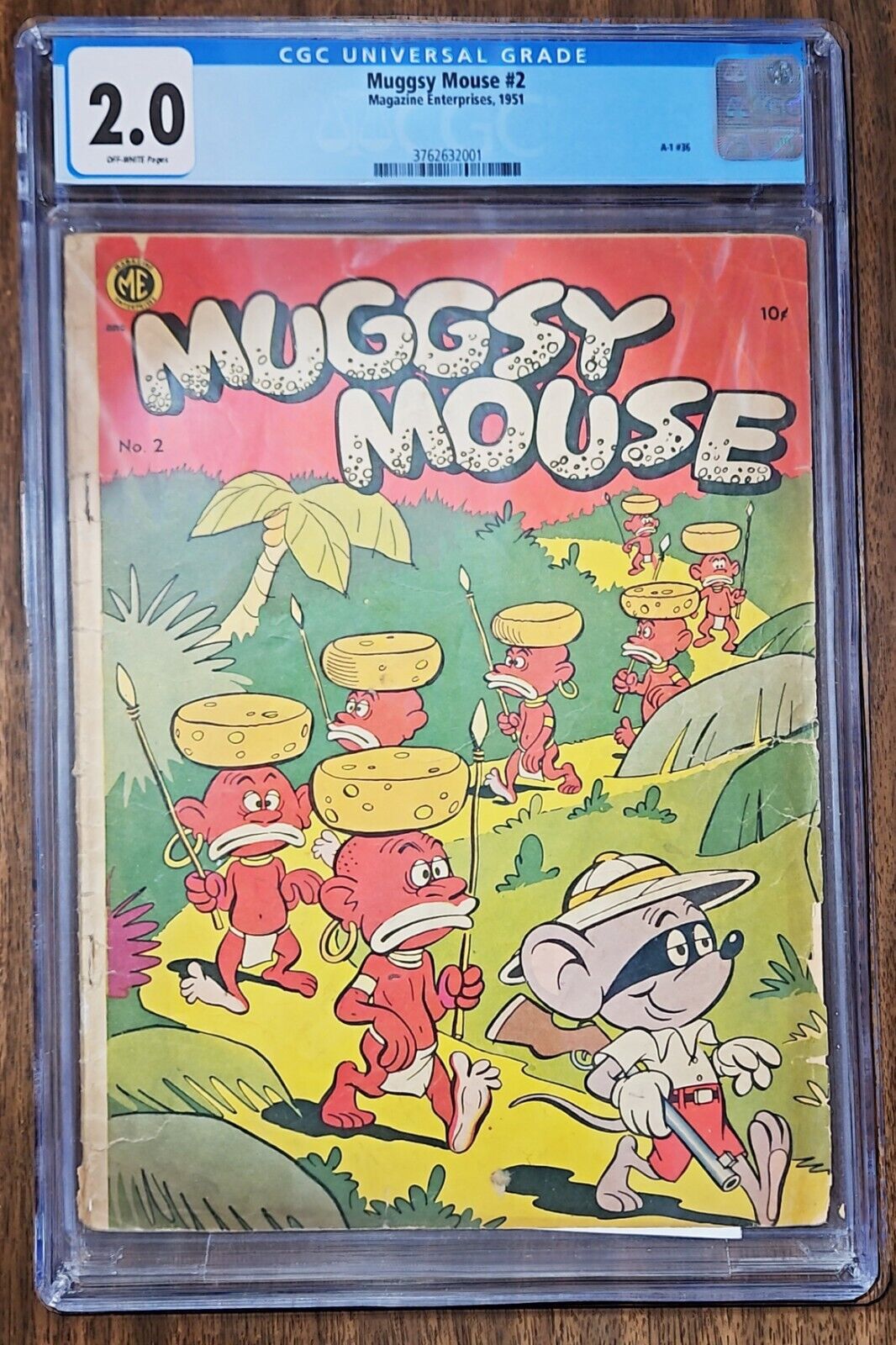CGC 2.0 Muggsy Mouse #2 Magazine Enterprises Golden Age 1951