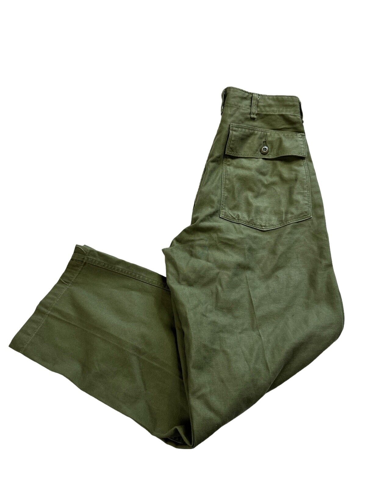 Vintage US Army Pants Trousers Men\'s Sateen OG 107 Type I 30X30 Army Green 60\'s