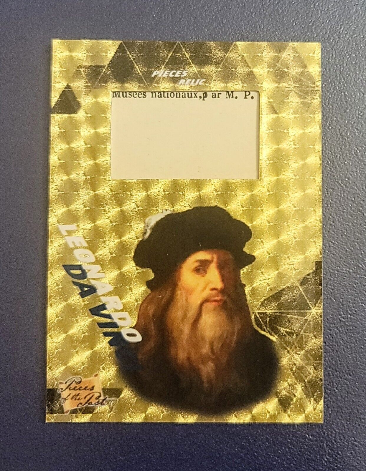 Artist Leonardo Da Vinci, Davinci 2021 Pieces of the Past Gold Relic Card 1/1 