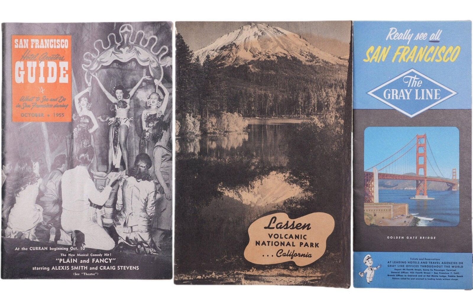 1940\'s 50\'s San Francisco California Tourist Booklets  Lassen Volcanic National