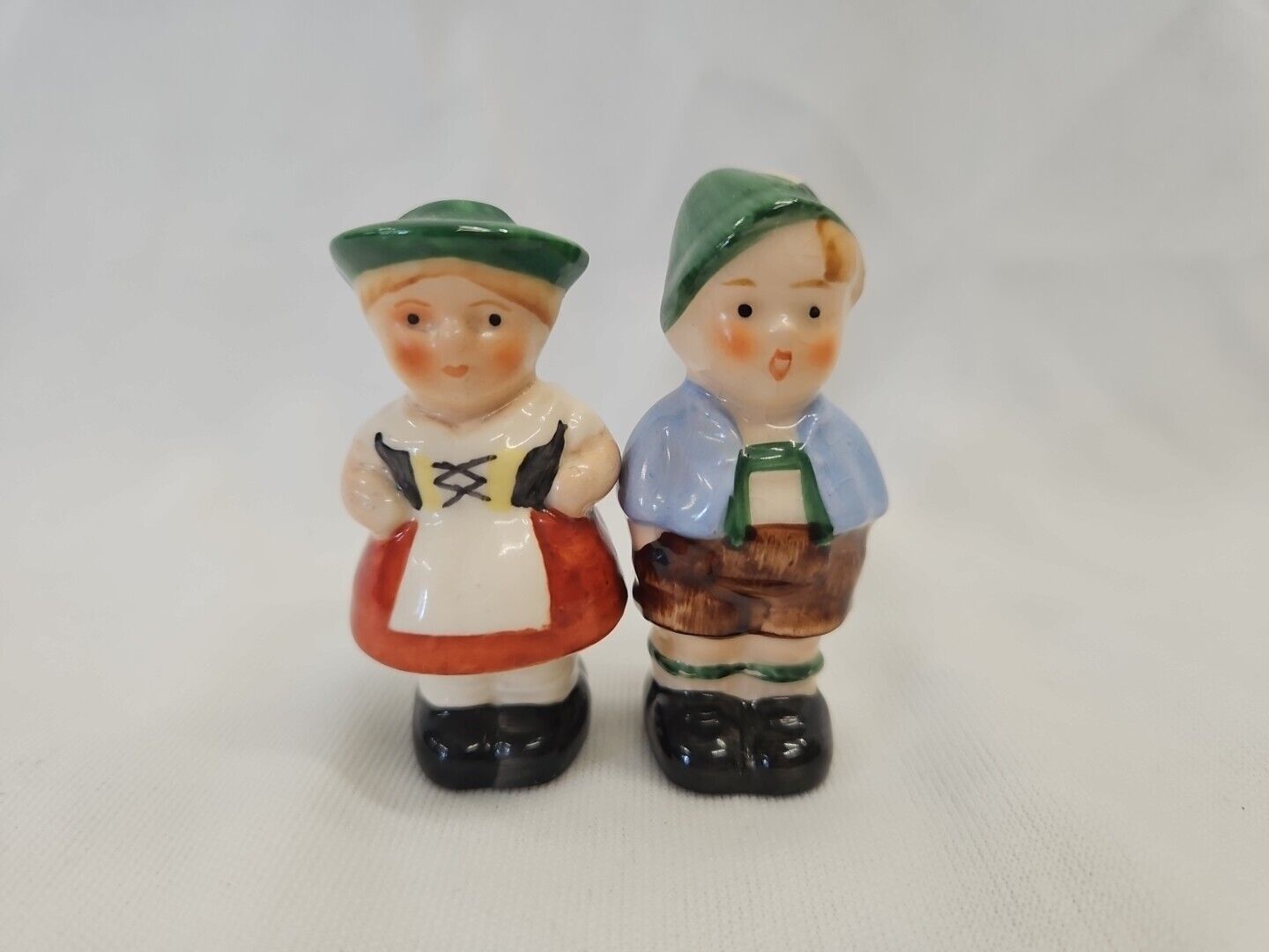 Vintage Goebel Salt & Pepper Set German Boy & Girl In Costume S&P Shakers