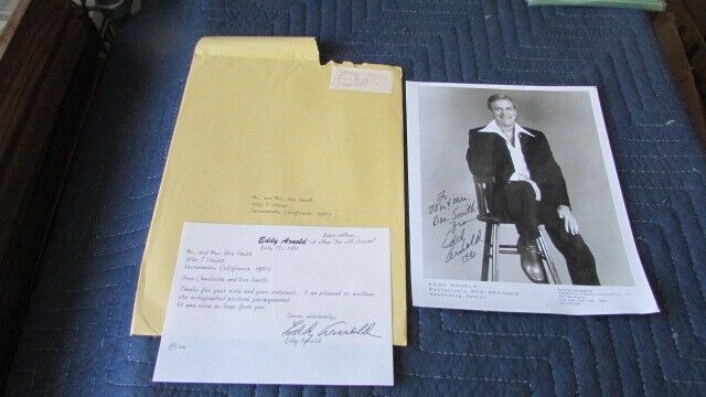 Eddy Arnold- Signed B&W Photograph