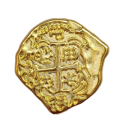 Spanish Gold Doubloon Coin/Pirates/Treasure/Piece of 8/Gift/Present/Bullion