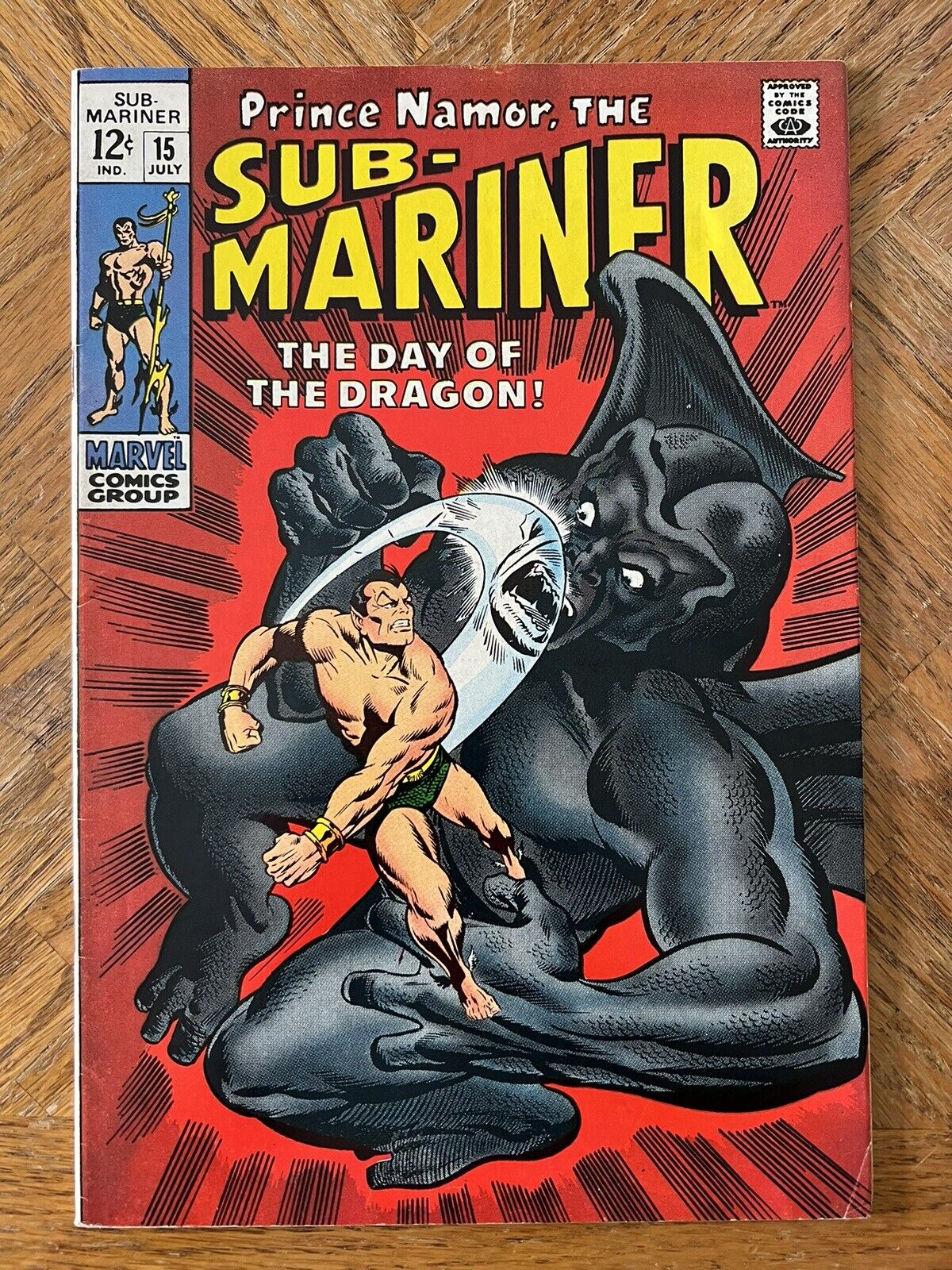 Sub-Mariner #15, 1969 Marvel, VF Silver Age Comic