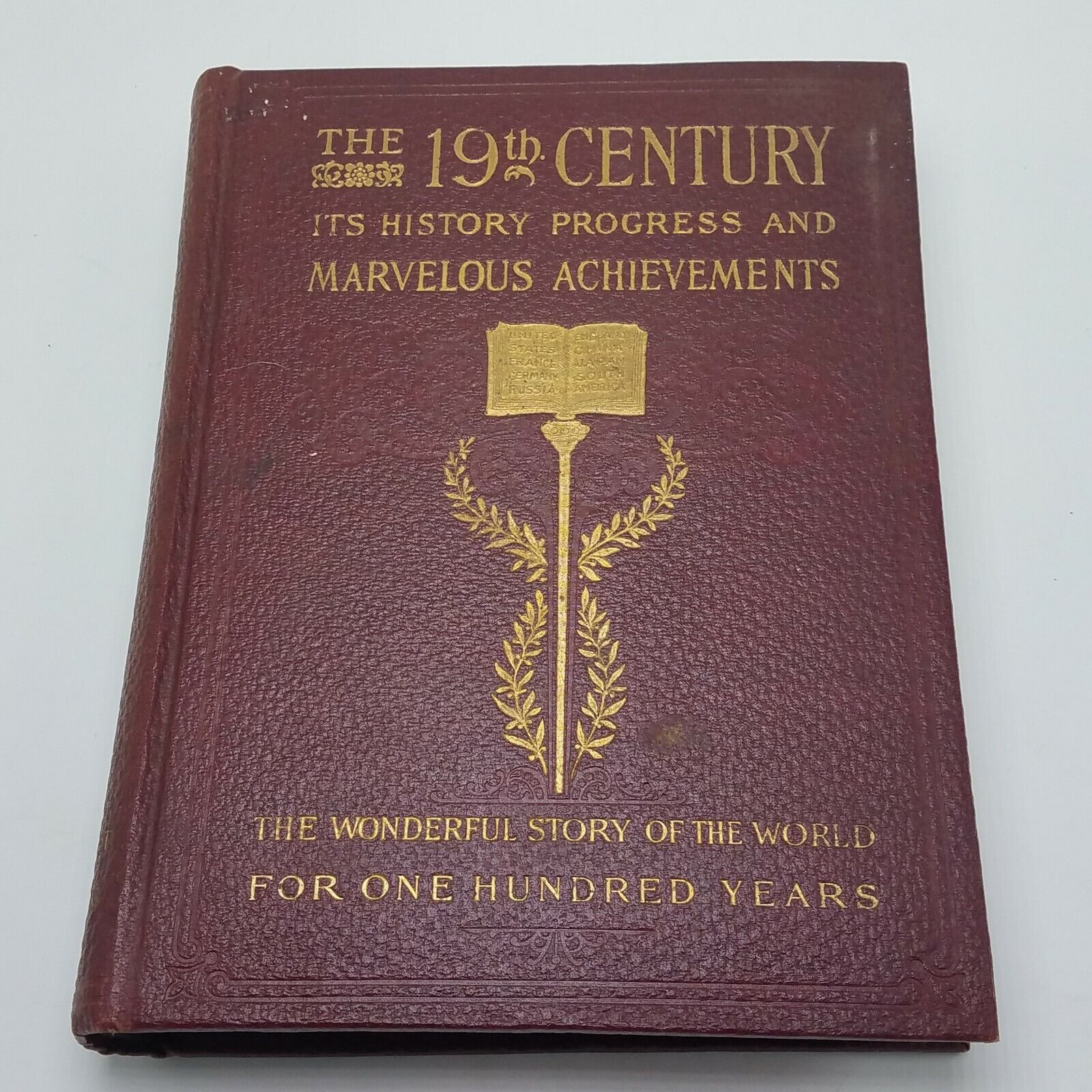 The 19th Century Its History Progress And Marvelous Achievements Book 1900 VGC
