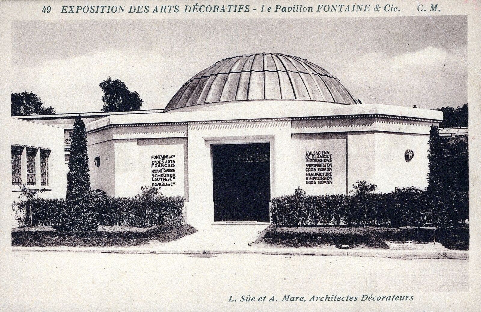 1925 Exposition Des Arts Decoratifs Le Pavillon Fontaine & Cie Postcard
