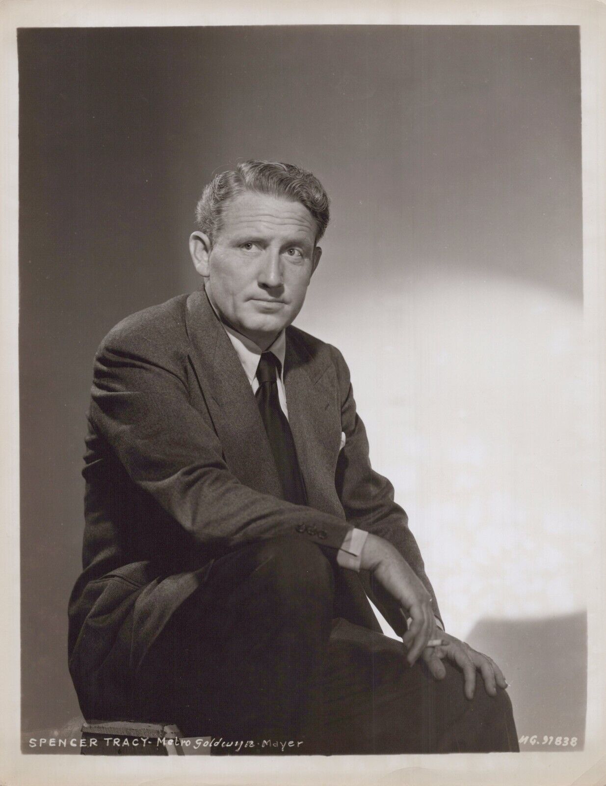 ❤🎬 Spencer Tracy (1940s) Handsome Hollywood Original Vintage MGM Photo K 99