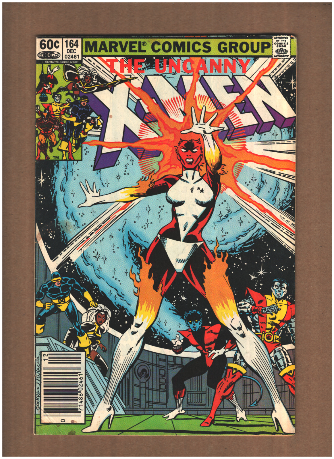 Uncanny X-Men #164 Newsstand Marvel Comics 1982 1ST BINARY APP. VG/FN 5.0