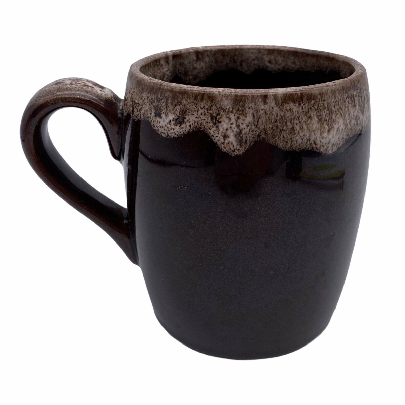Vtg MCM Del Coronado Nasco Product Brown Drip Glaze Coffee Mug