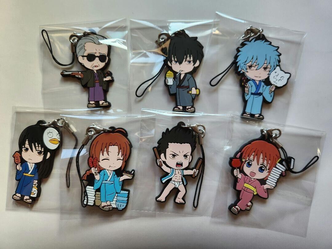 Japan anime Gintama 7 rubber strap bulk sale First come, first served rare ver.4