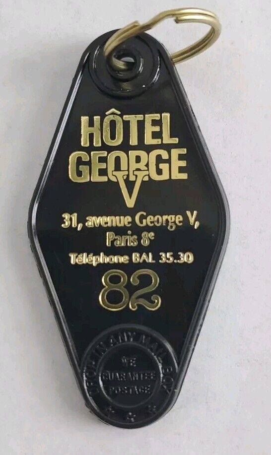 Vintage Hotel George V Key Fob Paris France Room 82 No Key
