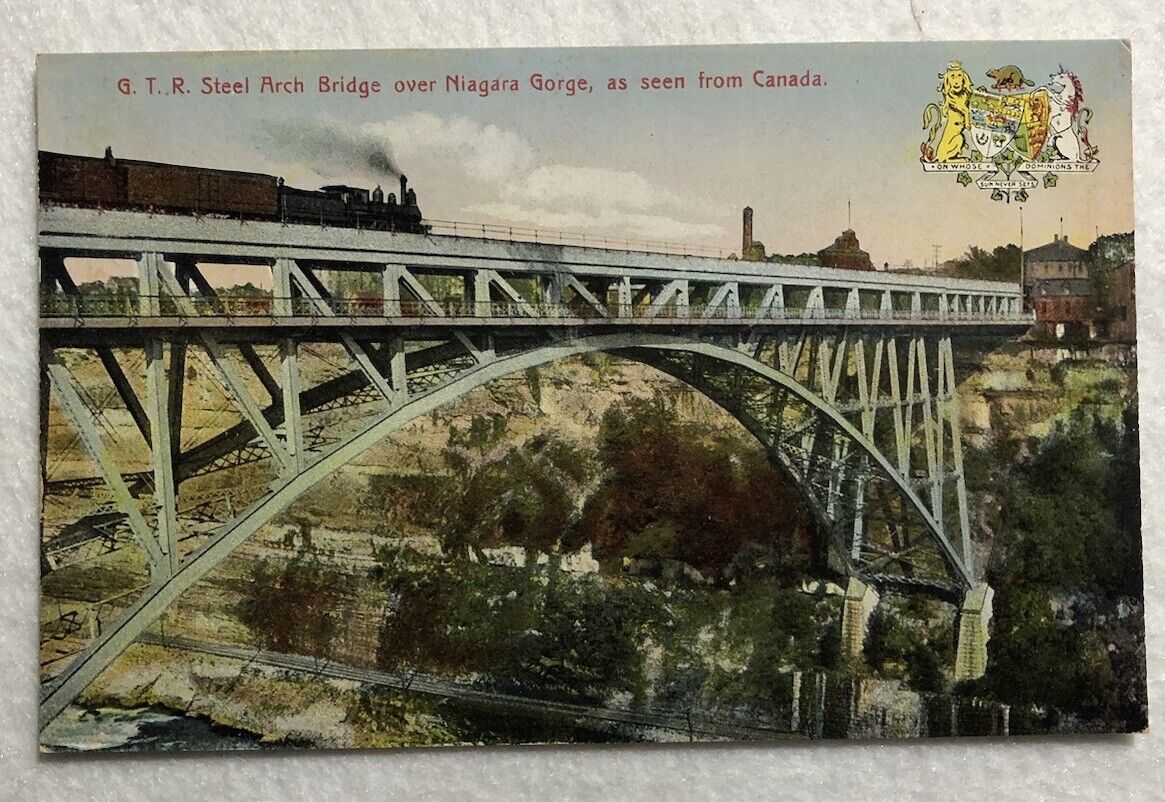 G.T.R. Steel Bridge Over Niagara Gorge, As Seen From Canada - Postcard (E1)