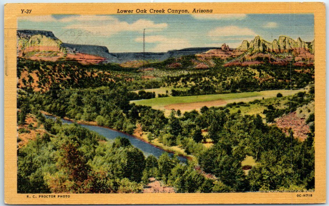Postcard - Lower Oak Creek Canyon - Arizona