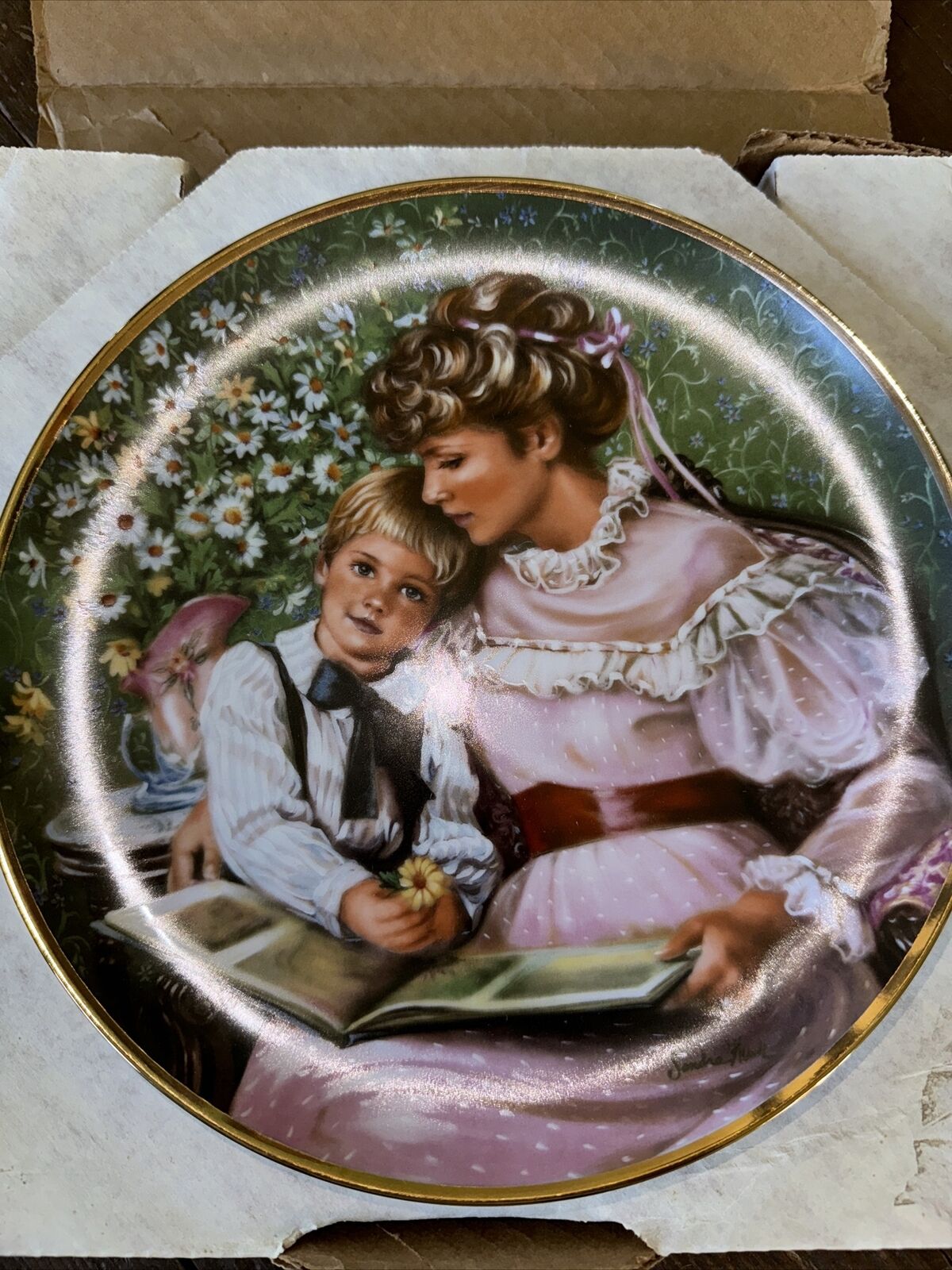 Reco Collection “Times Remembered” Honoring Mothers Day 1986 Collector Plate EUC