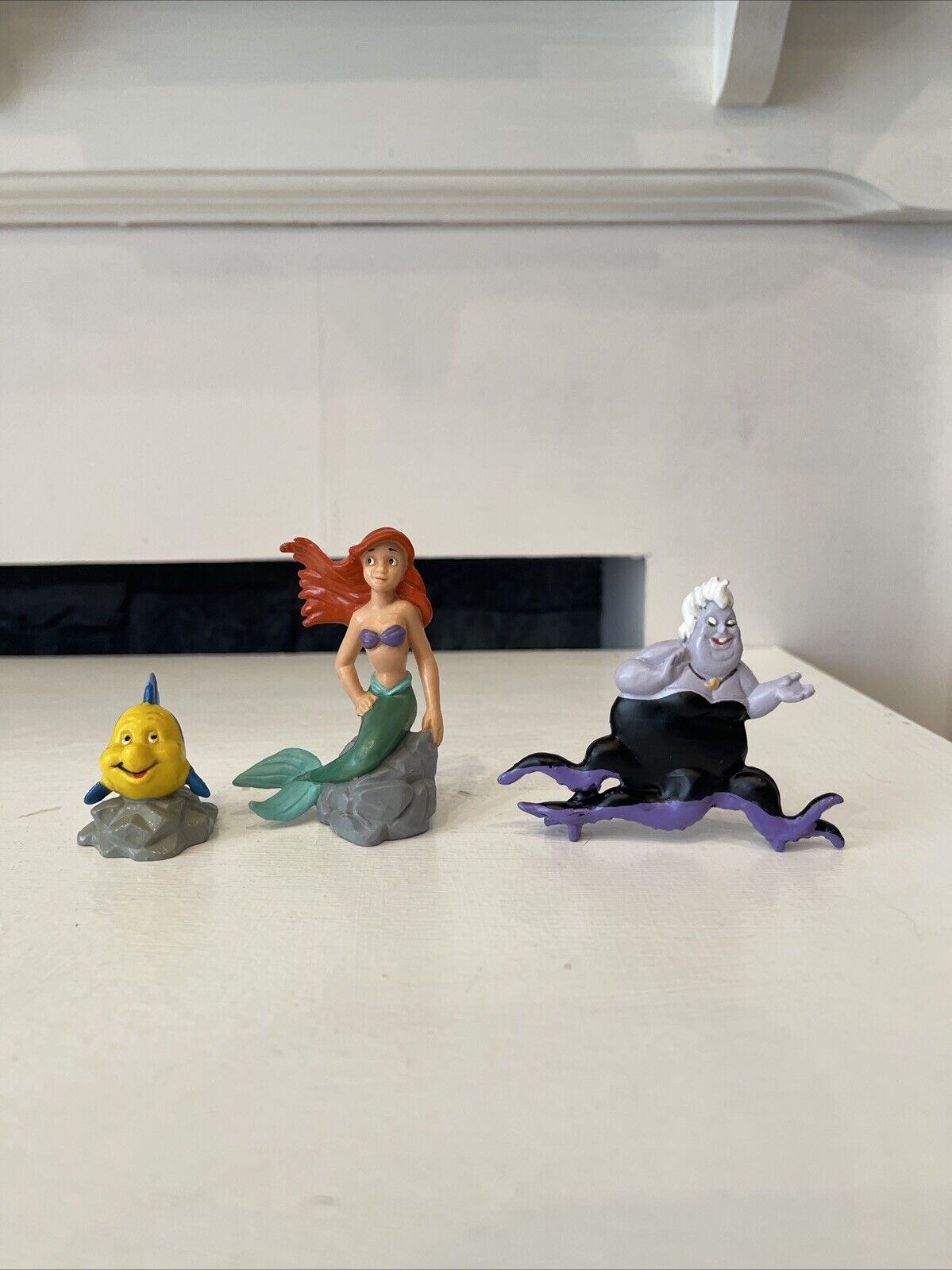 Vintage Disney Bullyland The Little Mermaid Ariel Ursula And Flounder