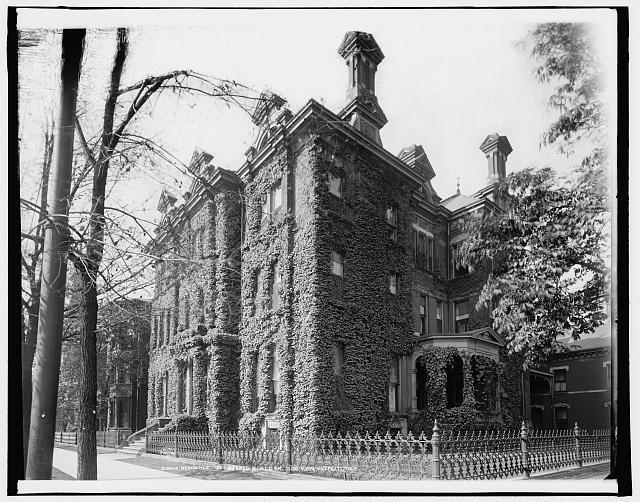 Photo:Residence of Russel [sic] A. Alger, side view, Detroit, Mich.